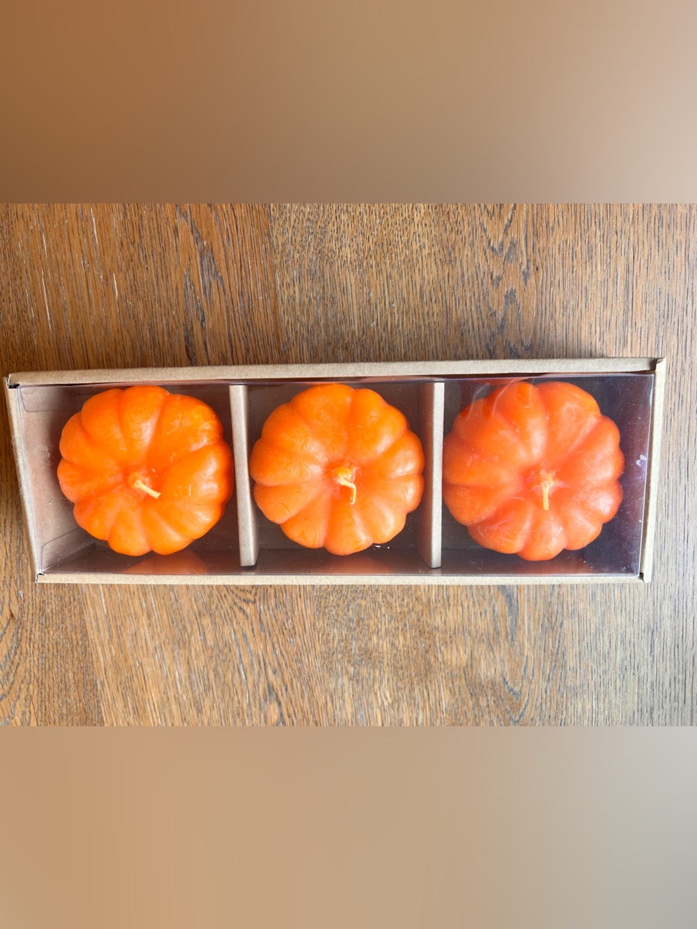 Crate and Barrel
Set of 3 Pumpkin-Shaped Orange Candles